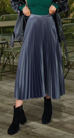 Довга спідниця у складку пліссе