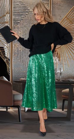 Розкішна спідниця з пайетки