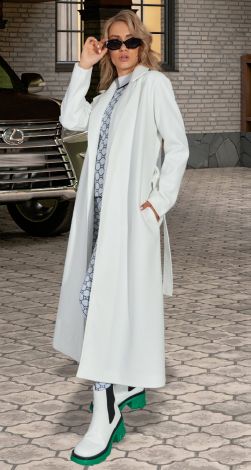 Кашемировое пальто с разрезами