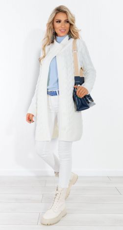 Warm knitted cardigan