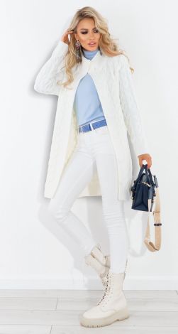 Warm knitted cardigan