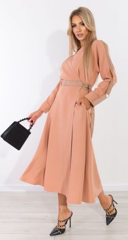 Fashionable beige dress