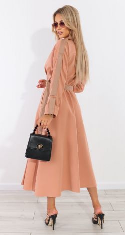 Fashionable beige dress