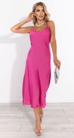 Шелковое платье комбинация