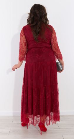 Nice guipure plus size dress