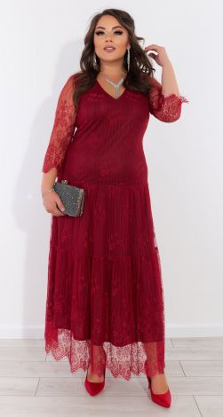 Nice guipure plus size dress