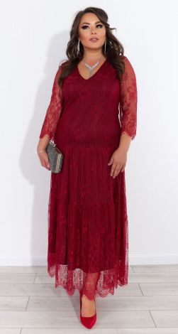 Nice guipure plus size dress