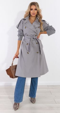 Sleeveless trench coat