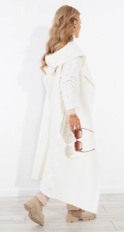 Тёплый кардиган с капюшоном