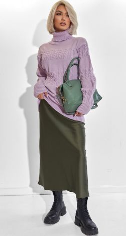 Подовжений светр з косами