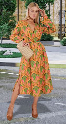 Свободное легкое платье