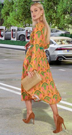 Свободное легкое платье