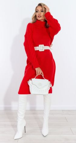 Платье с косами