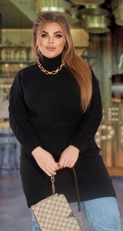 Платье с косами