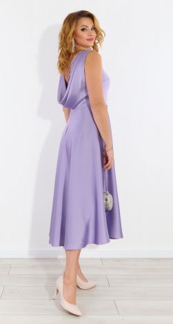 Вечернее шелковое платье