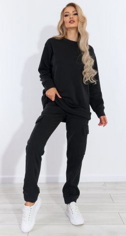 Теплый костюм на флисе с большими карманами