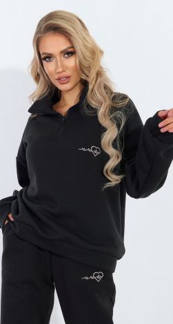 Теплий костюм на флісі з вишивкою