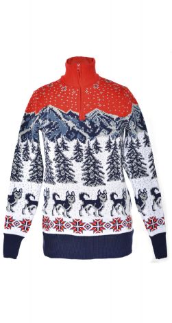 Кофта волки