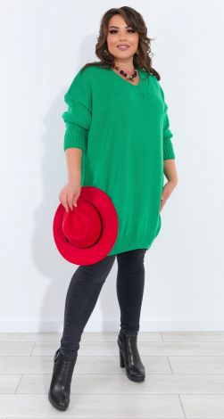 Свитер  туника большой размер