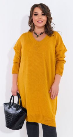 Свитер туника большой размер