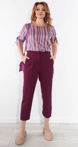 Брюки із завищеною талією