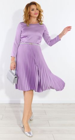 Роскошное шелковое платье плиссе