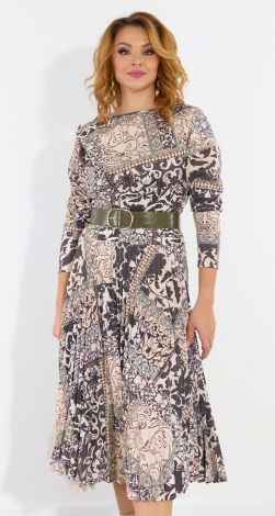 Стильное платье плиссе 