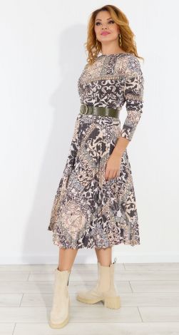 Стильное платье плиссе 