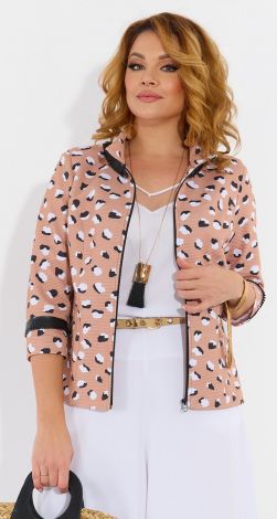 Укорочений жакет на змійці