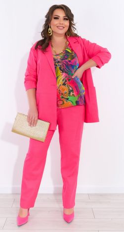 Льняний костюм трійка