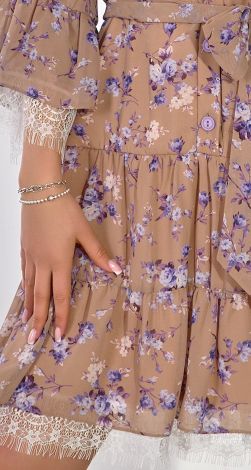 Красивое шифоновое платье