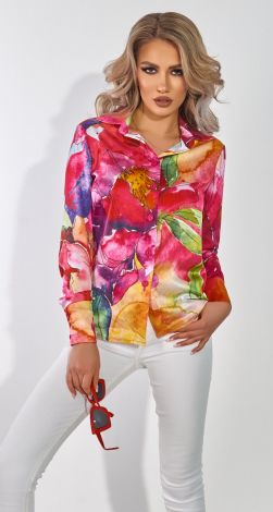 Bright silk shirt