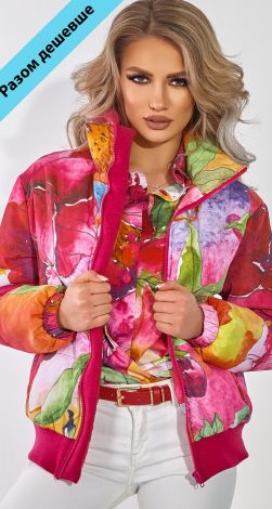 Яскравий комплект куртка та сорочка