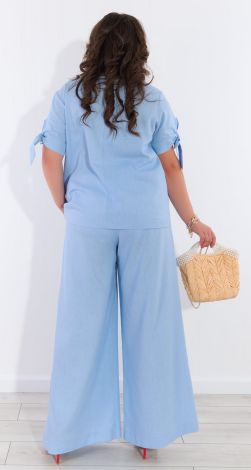 Льняний костюм великого розміру