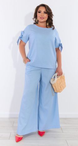 Льняний костюм великого розміру