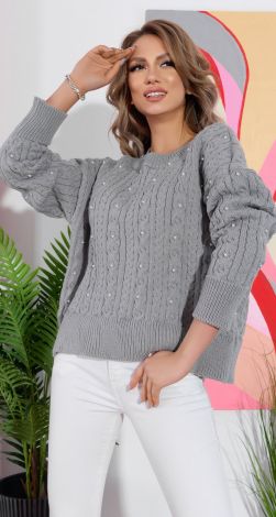 Свитер с жемчугом