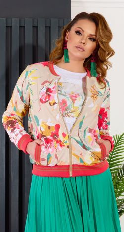 Стильний бомбер на змійці