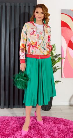 Стильний бомбер на змійці