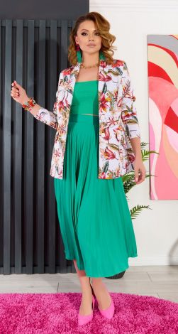 Довга спідниця у складку пліссе