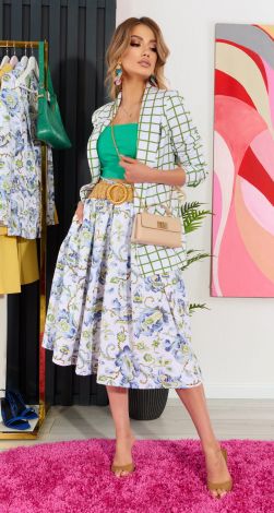 Модний піджак у клітину