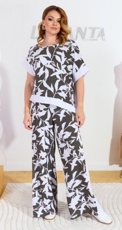 Нарядний брючний костюм