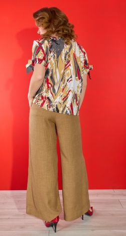 Льняний костюм великого розміру