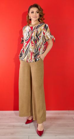 Льняний костюм великого розміру