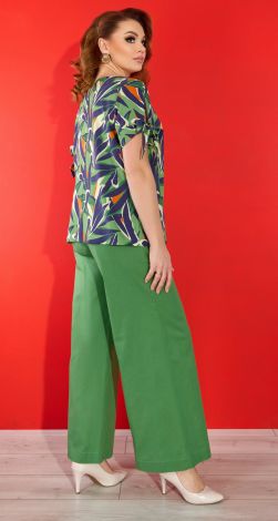 Лляний костюм великого розміру