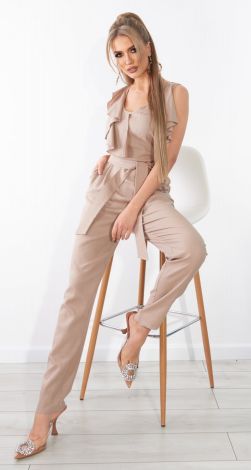 Льняний комбінезон