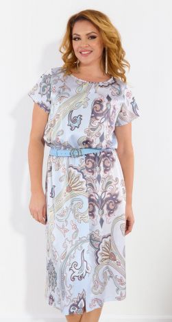 Шелковое платье с разрезом