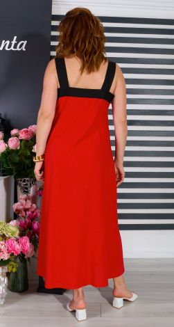 Льняное платье сарафан