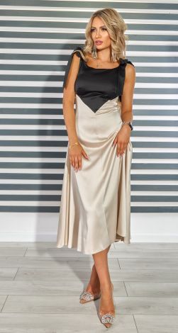 Черно белое платье