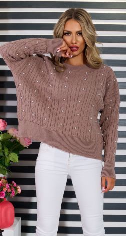 Свитер с жемчужинами