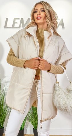 Стёганная жилетка оверсайз